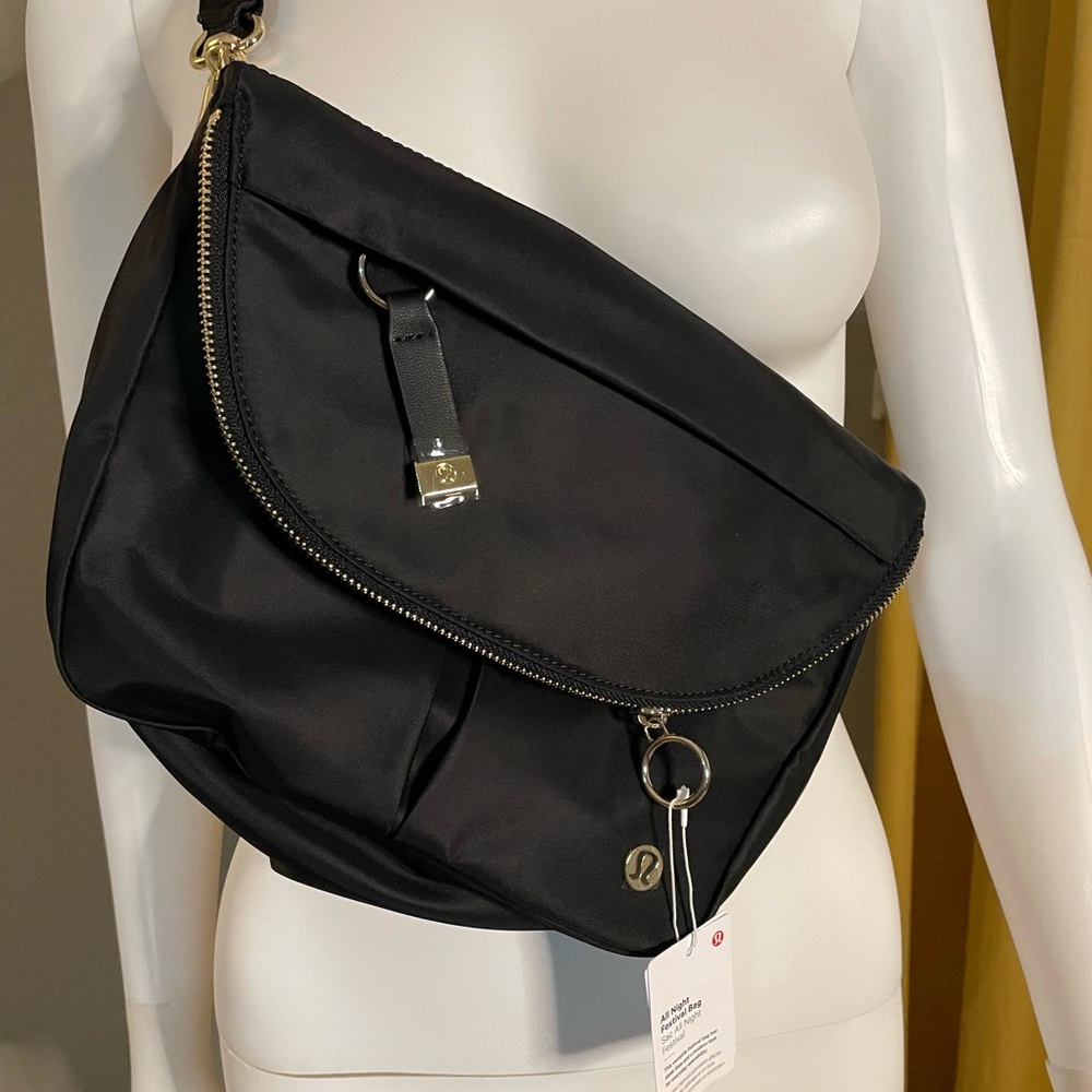 NWT Lululemon Bag | All Night Festival Bag | Black/Gold
